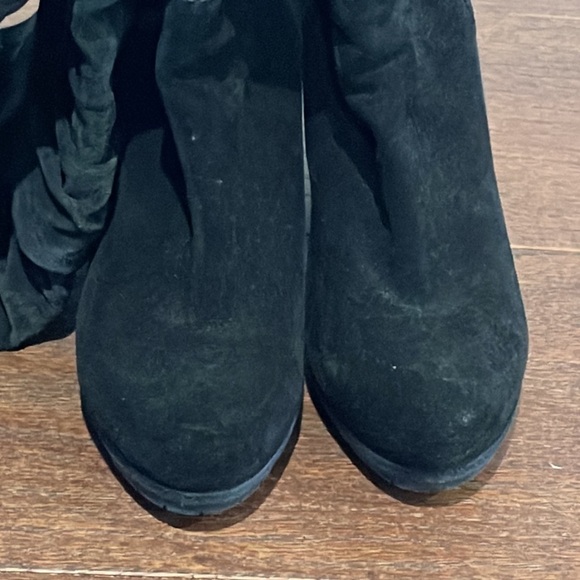 Prada Women’s Black Suede Slouch Pull on Boots Size 40/10 - Picture 7 of 13